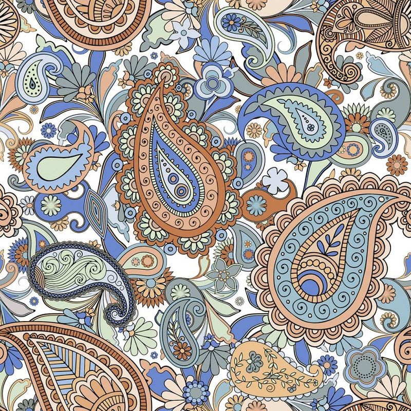 Keros Paisley Nur 25x25 płytka patchwork dekoracyjna 135852