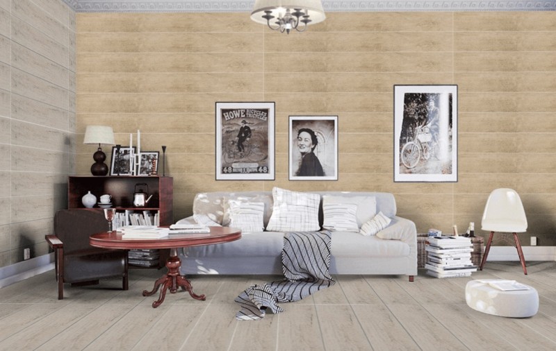 Płytki drewno sęki szary beż Porcelanosa Manhattan Maple 19,3x180 15572