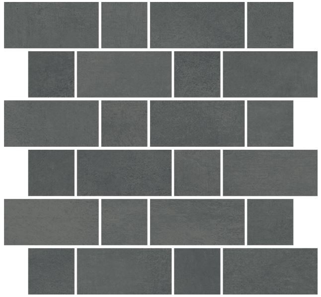 Mozaika ścienna podłogowa antracite paski Gardenia Orchidea Mood Mos. Esagoni T24 Ash 33,3 × 33,3 93482