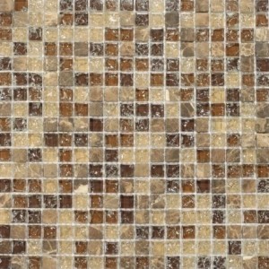 Mozaika mix przezroczysta brąz beż kamień potłuczone szkło mix Dell Arte Atlas Mix 30,5x30,5