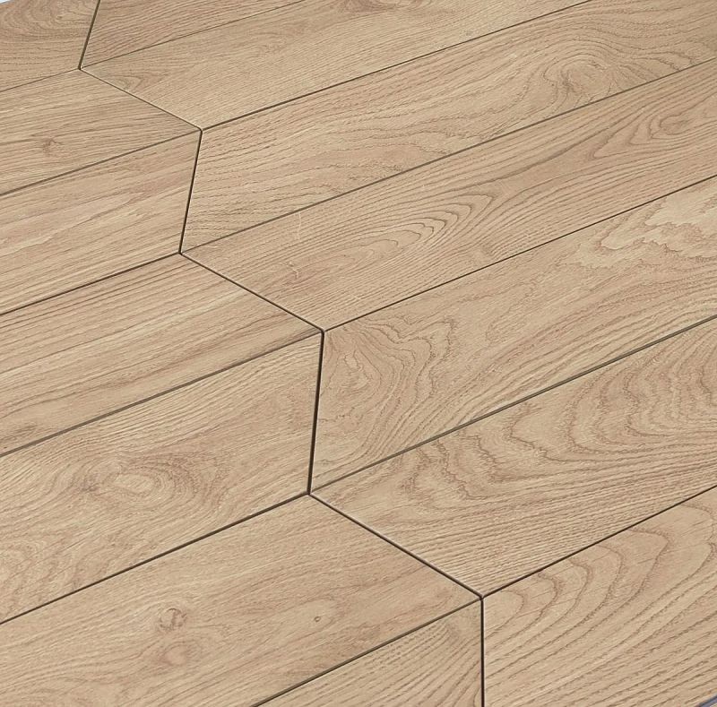 Emil Ceramica Mimesis Ecru Chevron Nat. 11x54 EKPC płytki drewnopodobne jodełka 126099