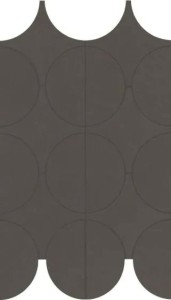 Marazzi Cementum Carbon Mosaico Cerchi 23,8x41,4 M9Y4 mozaika gresowa imitująca beton