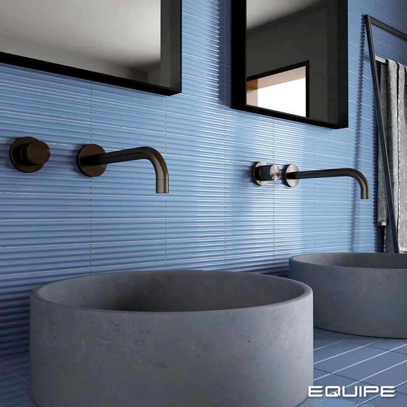 Equipe Costa Nova Onda Banyan Blue 5x20 płytki cegiełki dekoracyjne 3D 127222