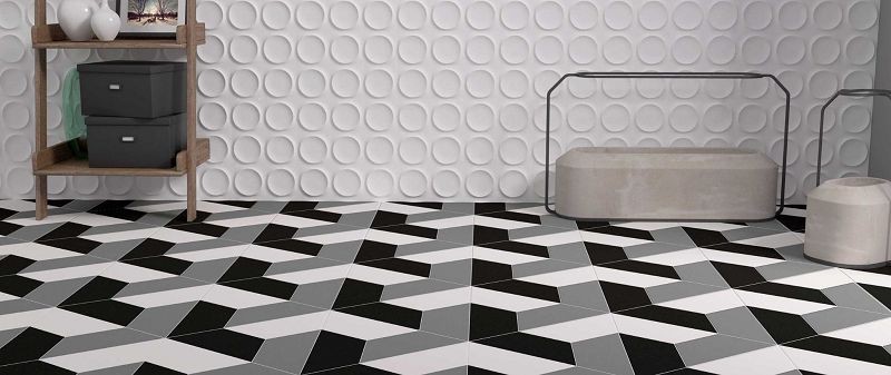 WOW Trapezium Floor Ice White Matt 9,8x23 płytka podłogowa 166020