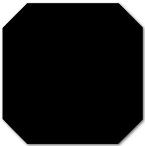 Vives Monocolor Octagono Negro 31,6x31,6 płytka podłogowa