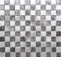 Mozaika mix alu szkło srebrny czarny mały kwadrat Metropol MM 1125 32,7 x 30,2 80273