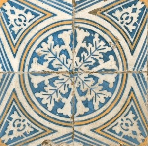 Płytki patchwork ornament granat- niebieski Peronda FS - 1 45x45 dms