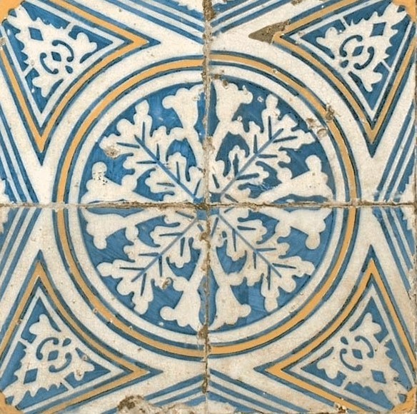 Płytki patchwork ornament granat- niebieski Peronda FS - 1 45x45 dms 37039