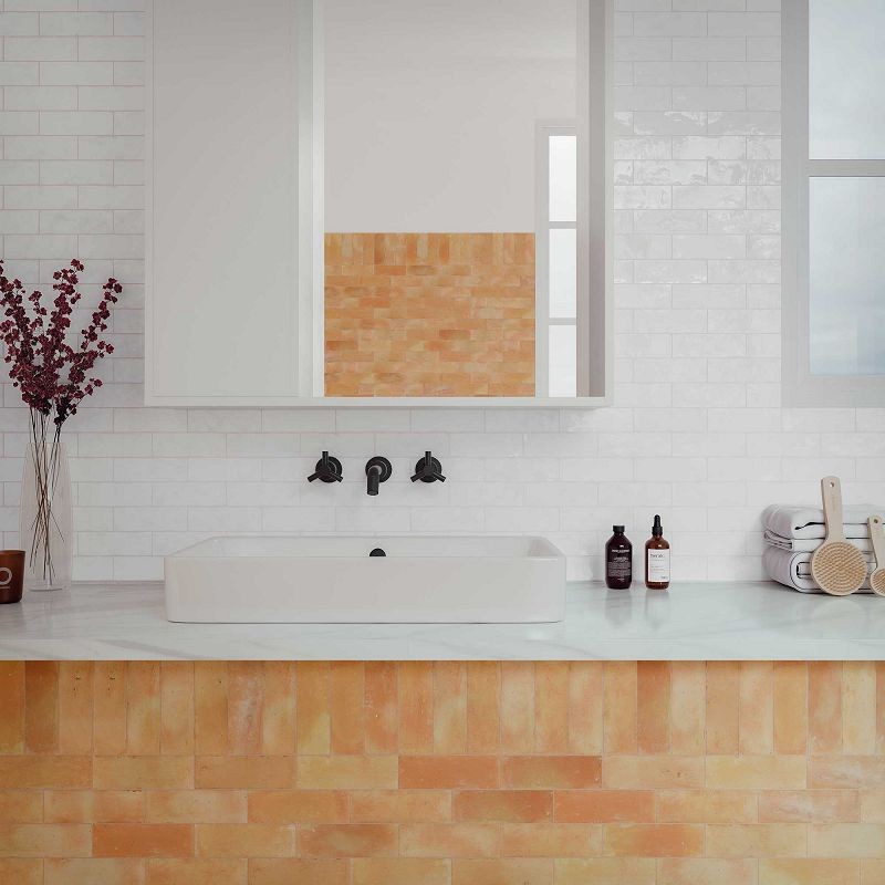 WOW Bejmat White Gloss 5x15 płytka gresowa 155644