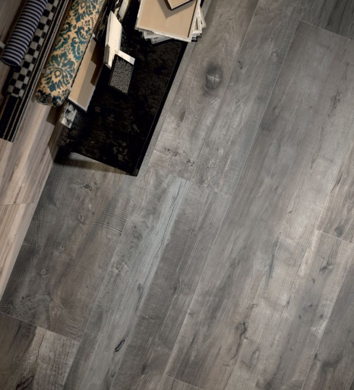 Płytki gres podłogowe drewno szare Flaviker Dakota Tortora DK2823R 20x80 76301