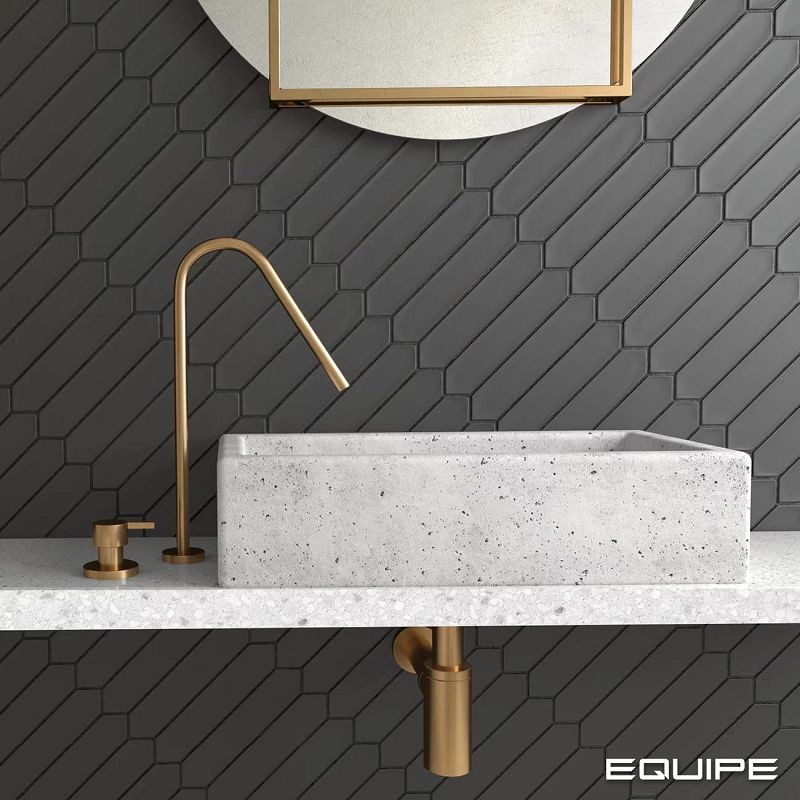 Equipe Lanse Black 5x25 płytki ścienne 127887