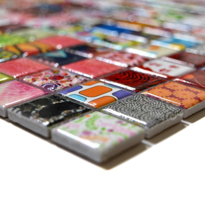 Mozaika kolorowy wzorzysty patchwork mały kwadrat Metropol MM 0542 30,0 x 30,0 102063
