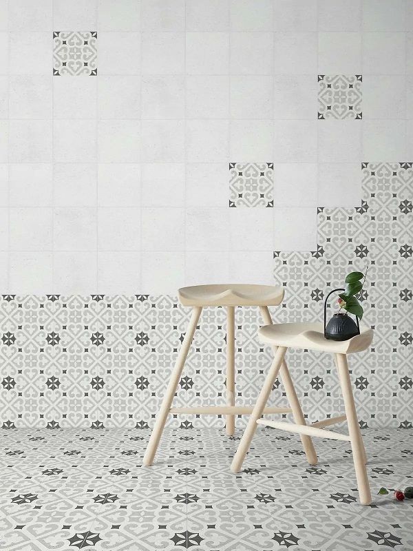 Estudio Coachella White 20x20 płytka gresowa imitująca lastryko 129040