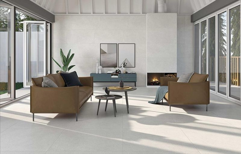 STN Homestone Pearl Matt 100x100 płytka gresowa imitująca beton 105062
