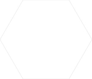 Keros Element Blanco 23x27 płytki heksagonalne