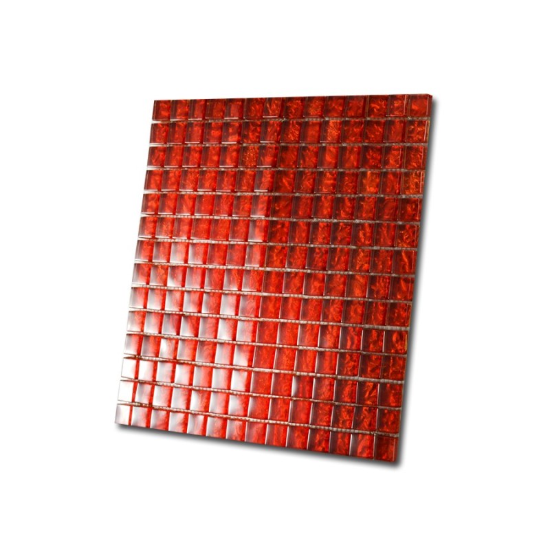 Mozaika czerwona kostka mała kwadrat El Casa Red Chili 30,5x30,5 85908
