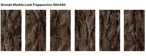 Spiek brązowy marmur jasne żyły połysk Marazzi Grande Marble look Frappuccino Lux 120x240 16422