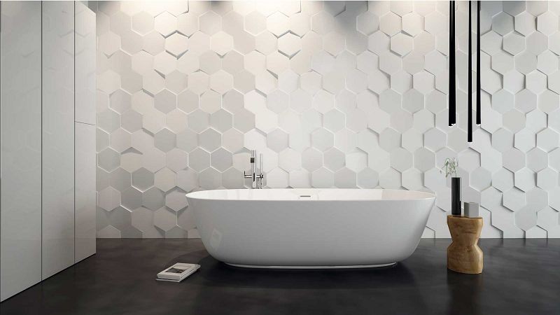 WOW Hexa Ice White Matt 21,5x25 płytka ścienna 158593