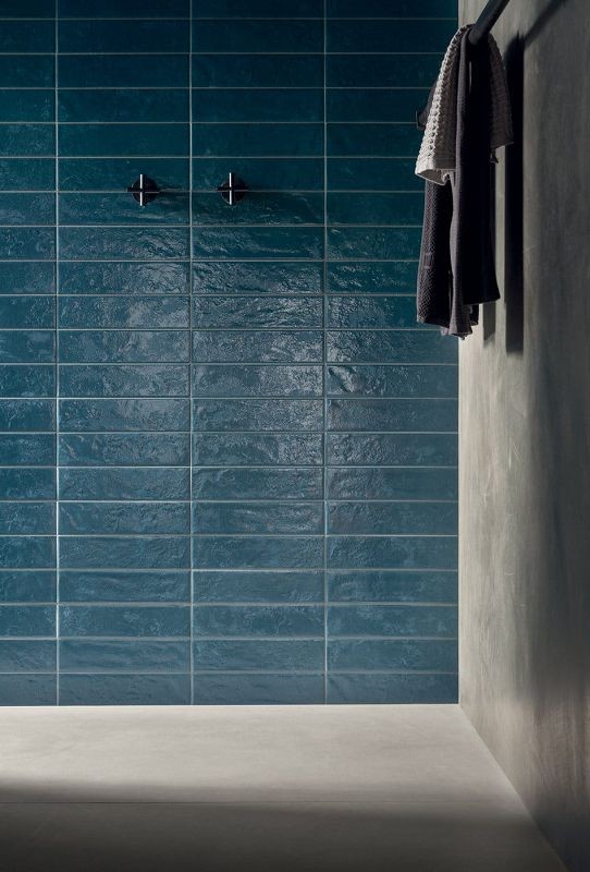 Marca Corona Regoli Blu Glossy 7,5x30 F697 płytki ścienne cegiełki 144005