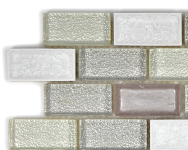 Mozaika mix cegiełka mały prostokąt szary perl Metropol MM 0619 30,0 x 30,0 80099