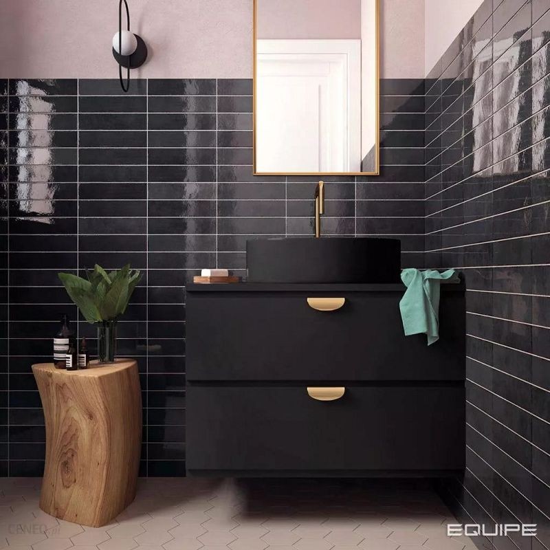 Equipe Tribeca Basalt 6x24,6 płytka ścienna cegiełka 128480