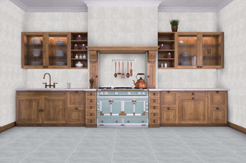 Płytki ścienne szare beton Porcelanosa Rodano acero 33.3x100 14877