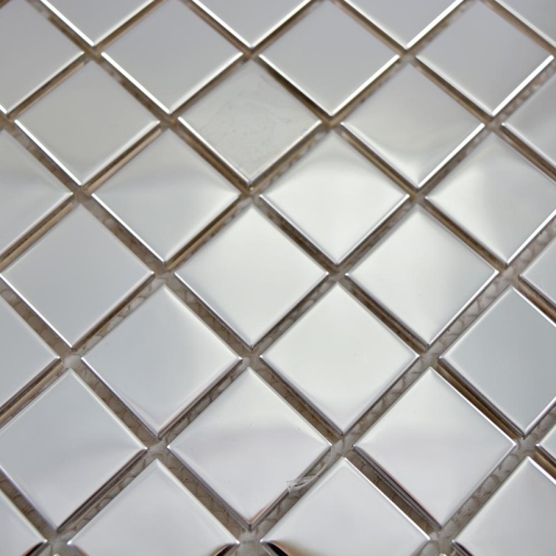 Mozaika aluminiowa srebrna średni kwadrat Metropol MM 0328 29,8 x 29,8 103077