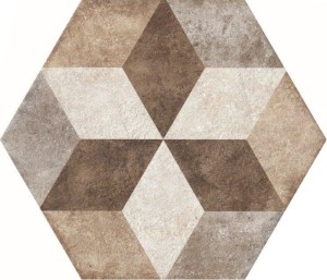 Fioranese Heritage Exagona Deco Texture_4 34,5x40 HET4EX płytka heksagonalna