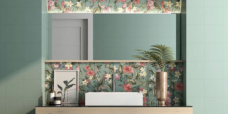Barwolf Wallpaper Blossom Akzent 18,5x18,5 płytka patchwork 118057