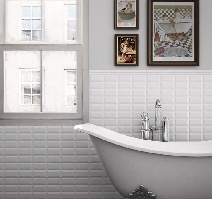 Płytki - cegiełki Equipe Metro White Matt 7.5X15 19716