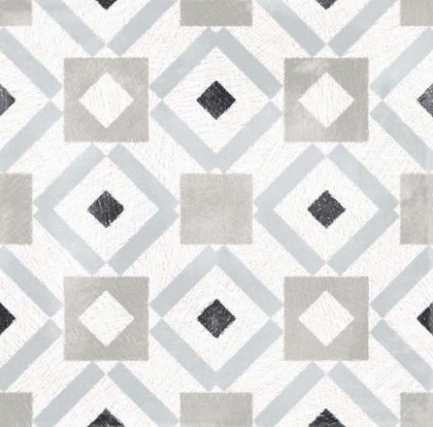 Płytka podłogowa ścienna salon przetarty szary biały patchwork ABK Play Labyrinth Mix Grey 20x20 86777