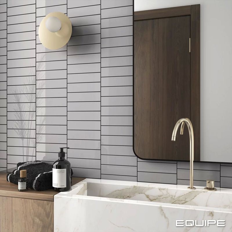 Equipe Costa Nova Grey 5x20 płytki cegiełki 127197