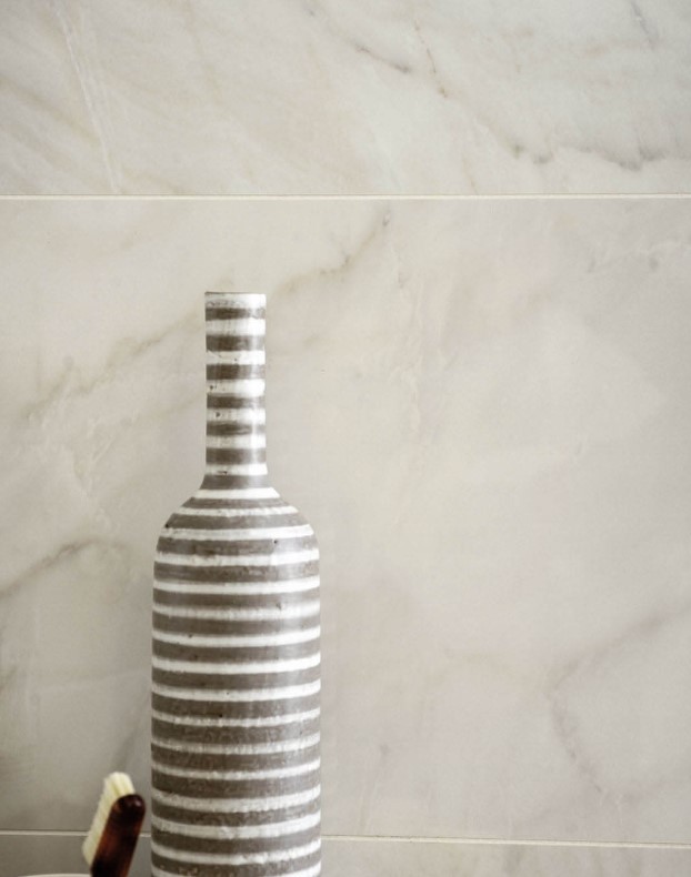 Płytki ekri z żyłami marmur Marazzi Allmarble lux 58x116 16308