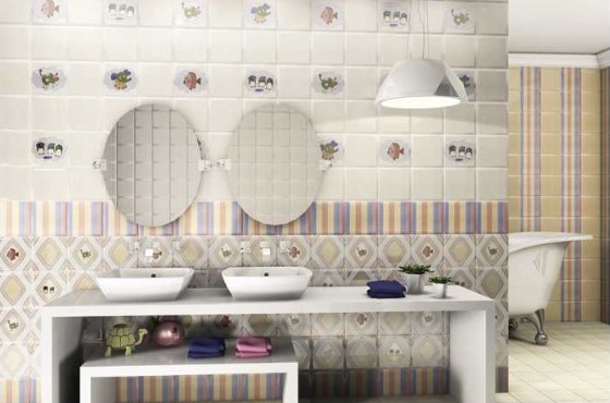 Płytki lazienkowe dla dzieci Mainzu Kids decor Lignes 20x20 48517