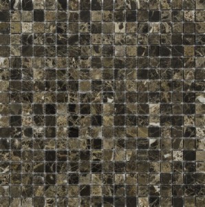 Mozaika marmur brąz Dell Arte Marble Black Matt 30x30