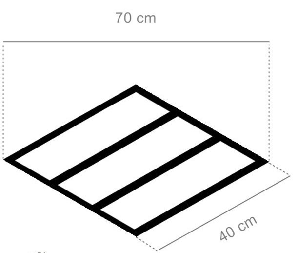 Gresy francuska jodla szraro-bezowe Realonda Diamond Pallet White Chevron R 70x40 (prawy) 39520