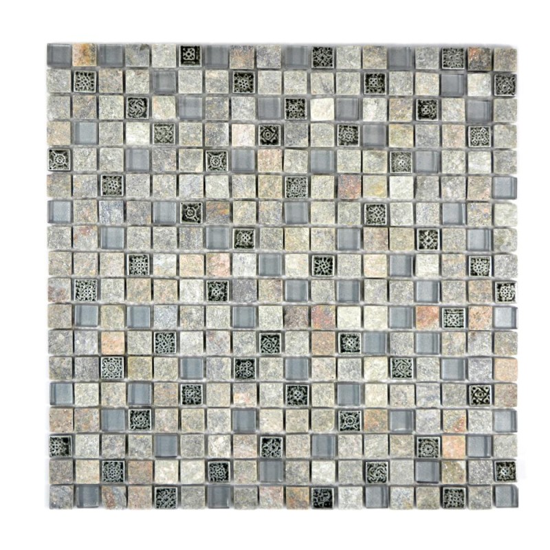 Mozaika mix kamień szary brąz mały kwadrat Metropol MM 0713 30,0 x 30,0 101811
