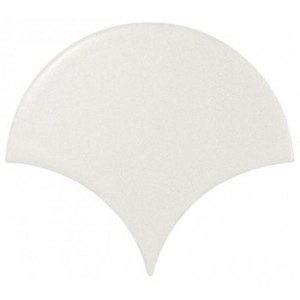 Equipe Scale Fan White Matt 10,6x12 płytka ścienna