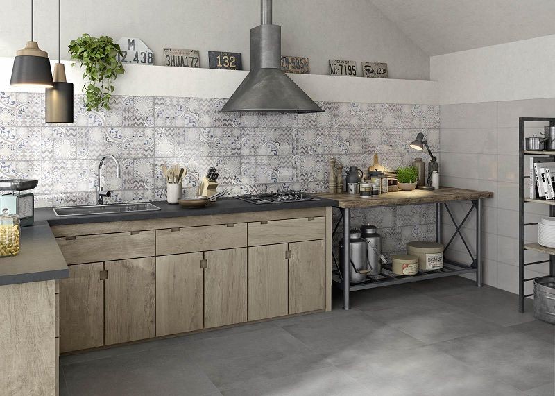 Marazzi Pottery Silver Decoro 25x76 MMVF płytki ścienne patchworkowe 104739