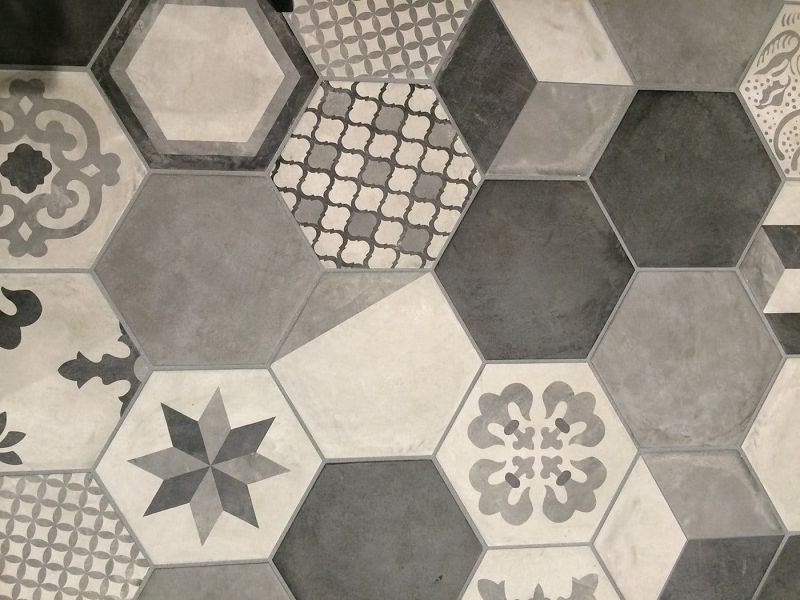 Marca Corona Terra Nero Esagona 25x21,6 0094 płytki heksagonalne 144569