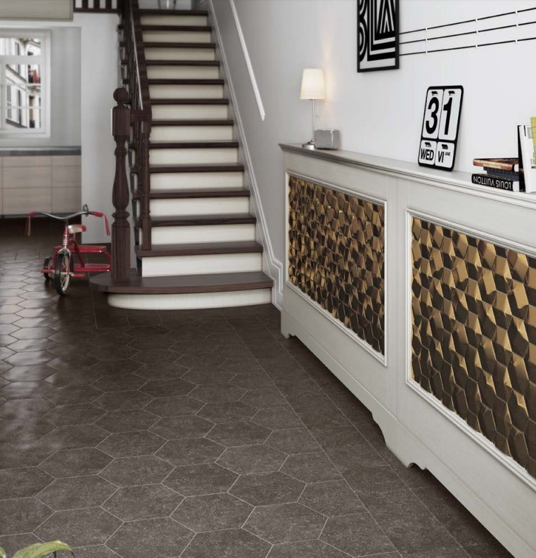 Płytki imitujące naturalny kamień grafit Equipe Coralstone Black 20x20 21769