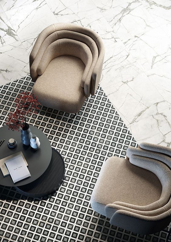Fioranese Marmorea Intensa Deco Vague Grey 20x20 CM5203R płytki patchwork gresowe 130608