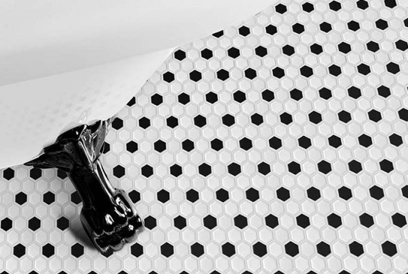 Dunin Mini Hexagon B&W Mix 26x30 mozaika heksagonalna 103875
