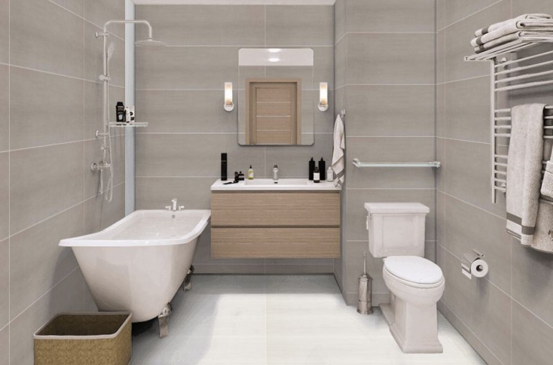 Płytki ścienne, ciemno- szare Marazzi Materika Antracite 40x120 37274