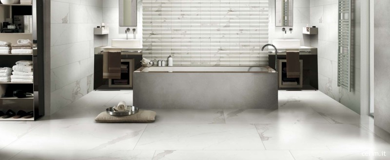 Płytki marmuropodobne białe Cerim Timeless Calacatta Lucido 60 x 120 hb 11191