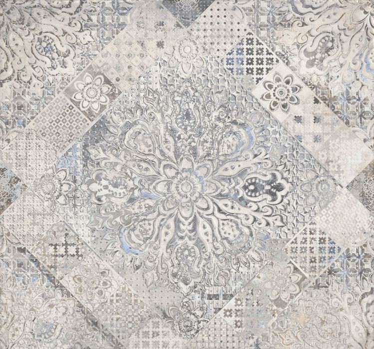 Gres decoracyjne wzorzyste imitujące beton szare Absolut Keramika Troya Memphis Lappato 60x60 crt, kr 45622