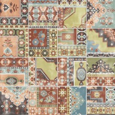 Płytka podłogowa ścienna szalon przetarty zielony niebieski beż patchwork ABK Play Capret Mix Multicolor 20x20 86817