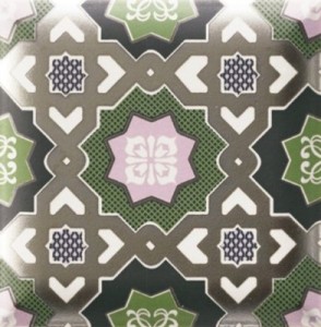 Płytki orientalne zielone-róż Mainzu Hd Effects Decor Nilo green 15x15