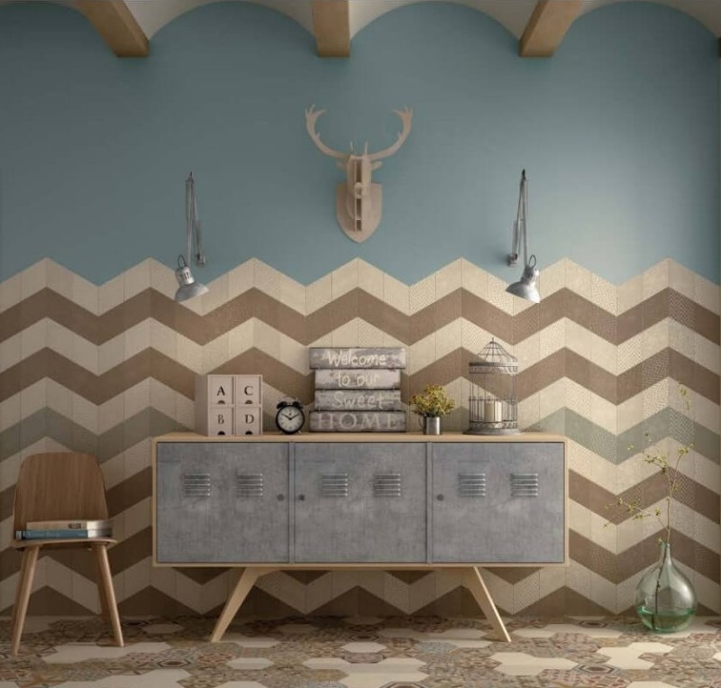 Gresy romby beżowe Equipe Rhombus Taupe 14X24 20938