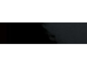 Ribesalbes Ceramica Negro Brillo Liso 10x30 płytka ścienna